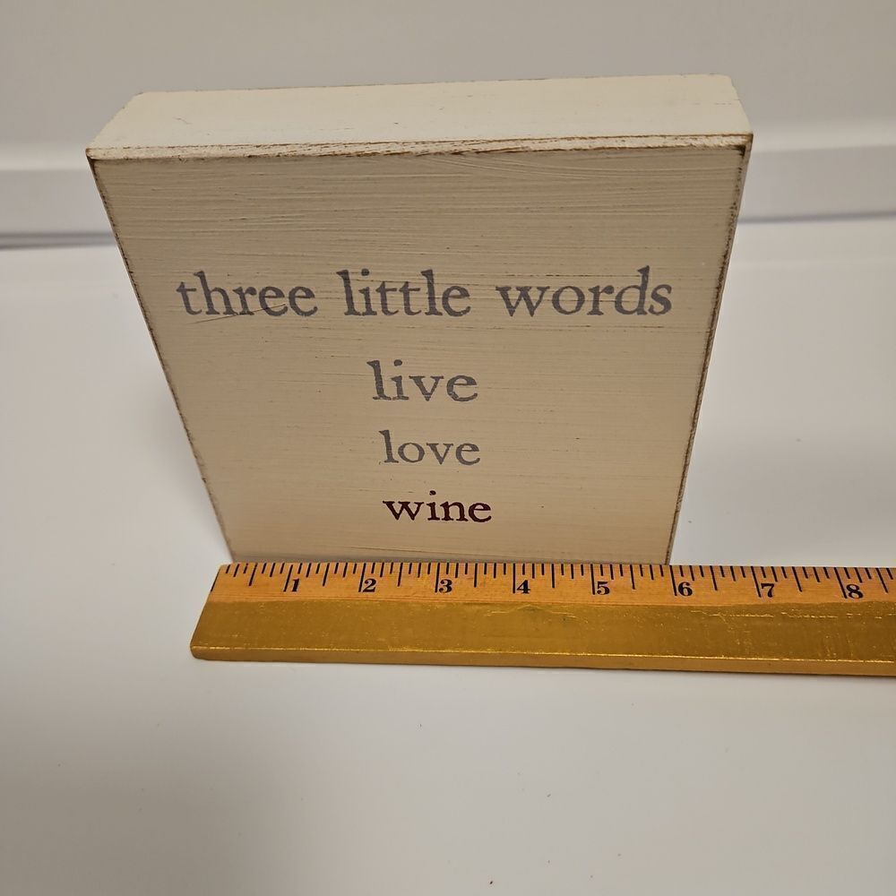 SIXTREES Wood Distress Sign - Picture 3 of 5
